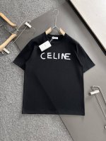 p100 Celine 2025最新款印花短袖，高品质专柜原单短袖，顶级制作工艺进口面料，专柜款优质胶印印花设计，采用进口高端订制260克双纱面料，进口丝线手感