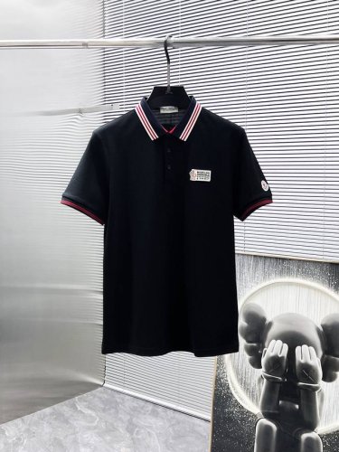 蒙口 Moncler 2025Ss夏季新款 翻领短袖T恤 polo衫 高端版本 专柜定制面料 透气舒适度高 细节无可挑剔 品牌元素设计理念 体现高品质 手感细腻
