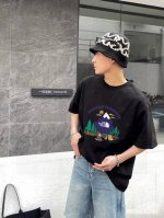 a362# Tnf北面联名款专柜同步露营户外风景情侣款男女同款印花短袖 采用2 克定制精梳纯棉，三针五线做工，领口定制螺纹不变形，领口包包边条，肩膀处内里带压条