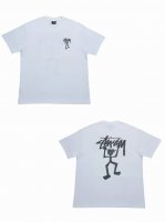 S248# P60 白底图 Stussy T-Shirt字母印花圆领短袖T恤 男女同款 采用圆筒无缝工艺 原版工艺 衣服侧面没有缝合骨位 鉴定重点 面料：全都订