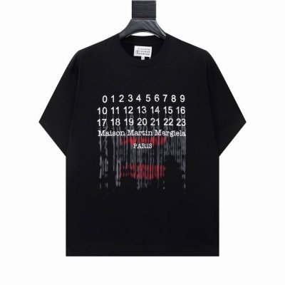 高版本Maisonmargiela 马吉拉 重影数字印花短袖，男女同款。 满满的高级感 性价比超高 手感超级柔软、细腻、柔软和不起球且不变形 G纯棉品质，后领标