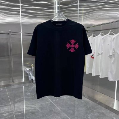 Ch 2025春夏新款 圆领短袖 个性印花 爆 S M L Xl Xxl 五个码 黑色 白色 灰色