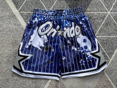 款号 K110 Mitchell &Ness X Just Don联名奥兰多魔术队兔年限定 复古刺绣球裤 篮球短裤 Just Don Nba 球队球裤系列单品