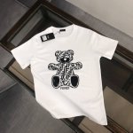 款号：G2169 Fendi 芬迪 2025夏季新款圆领短袖T恤！ - 260G双纱纯棉顶级面料 手感柔软 百分百纯棉独家出货 定染硫化黑无尘处理面料 -面料：