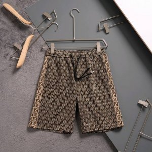 Fendi 芬迪 2025春夏季新款休闲高品质针织提花短裤 ，超高端品质数码印花，双压边工艺制作而成，原版复刻、整体提花最新字母联盟Logo图案设计，针织面料硬
