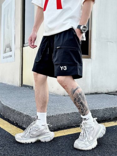 最高板本 Y-3夏季短裤上新 颜色：黑 码数：M-3Xl