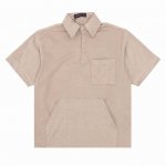 Louisvuitton 路易威登 口袋老花绒皮衬衫短袖 Size：Xs-L