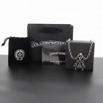 Chrome Hearts 克罗心三十字架吊坠项链 黑色 专柜品质 Come Hearts十字架项链 三十字架吊坠，凹凸造型不同的花纹设计风格，呈现出与众不同，