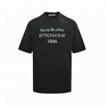 acne Studios 24Ss 渐变斑驳1996字母印花短袖 面料是定制定染的32支260G原版双纱棉，胚布经过高盂环保染色，裁大货前还要进行高温环缩水，降