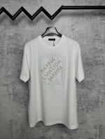 louis Vuitton*路易威登 lv 菲董联名手工珍珠短袖T恤 定制280克32支全棉双纱紧密爽滑面料 布面干净 布纹清晰 手感非常细腻扎实 更加力挺 舒
