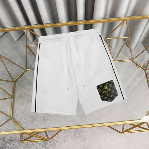 Louis Vuitton 路易威登皮标口袋短裤卫裤 1:1对版面料380克毛圈高克重百分百纯棉 提前做过预缩水1×1双纱洗一辈子都不会变形的 男女同款 官网细