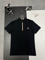 Burberry 巴宝莉 战马刺绣新款拉链polo衫 原版面料 官方同款 采用210克丝光珠地棉，定制 同缸染面料 手感非常舒服爽滑 版型挺阔有型 一线品牌代工