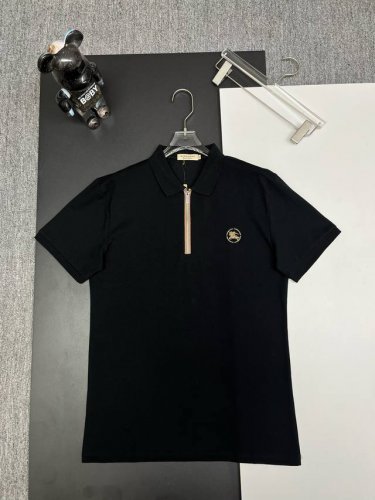 Burberry 巴宝莉 战马刺绣新款拉链polo衫 原版面料 官方同款 采用210克丝光珠地棉，定制 同缸染面料 手感非常舒服爽滑 版型挺阔有型 一线品牌代工