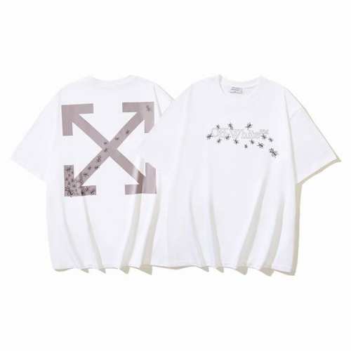 1153# Off-White纯棉260G重磅蚂蚁箭头Ants Arrow 印花短袖T恤 白色 S M L Xl