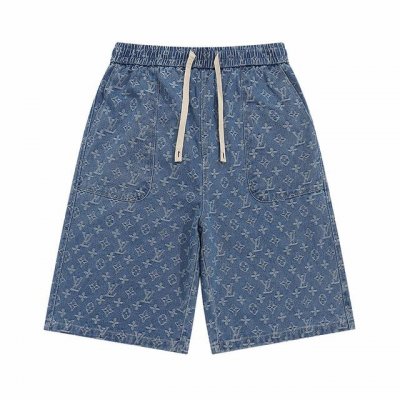 上新 顶级版本 Louis Vuitton Lv路易威登经典满印Logo水洗牛仔短裤 G家年度力作也是今年为止做的最牛逼的牛仔短裤，重度水洗工艺，暗藏玄机的细节