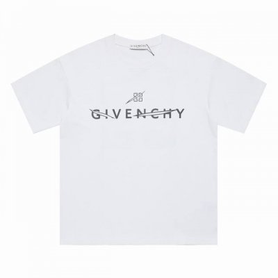 上新 高版本 Givenchy 纪梵希 切割Logo印花图案短袖T恤 面料采用270G纯棉舒适透气，个性经典百搭不过时，潮范大气，时尚简约且自带气场，男女同款