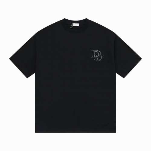 280G独家版本］ Dior 迪奥 5春夏 洗水中空立体绣花+高密度挨针刺绣圆领短袖 Dior 2025Ss最新款短袖采用传承的洗水中空立体绣花+挨针绣是高密度