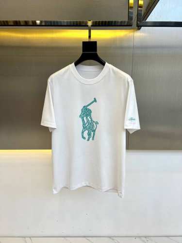 拉尔夫 劳伦Ralph Lauren、25S男士 上装短袖T恤。这款 polo Ralph Lauren棉质T恤胸前饰有艺术感的polo 小马图案，十分显眼。甄