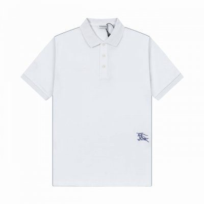p130 品牌：Burberry 巴宝莉 面料：纯棉丝光珠地 克重：230 颜色：黑色 白色 尺码：M-Xxl 原版定制1：1细节还原 三标Logo齐全 高端定