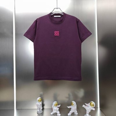 纪梵希 Givenchy 2025春夏新款男女同款短袖T恤 定制专属300克重双纱纯棉面料 定制原版工艺螺纹车工 立体四宫格字母刺绣工艺设计 颜色 黑色 白色