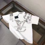 Louis Vuitton Lv 路易威登 25Ss最新款百搭短袖T恤男女同款！！ 特供定制面料！加上紧密纺纱工艺又使面料光滑紧密得到整体面料的高级感，大牌专业
