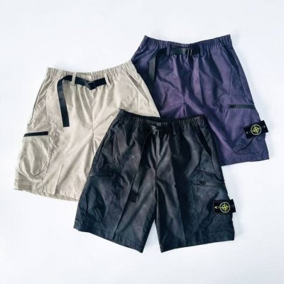 9022 白底图 石头岛 夏季工装短裤男户外登山裤 宽松脚口设计，做工精细，质量放心，穿着放心。 精品拉链，结实耐用 斜插口袋设计，简约大方，美观时尚。 尺码