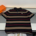上新 纯原臻品 顶级原版复刻 Burberry 巴宝莉2025Ss新配色条纹撞色刺绣战马polo翻领T恤 顶级进口珠地棉高级雅致的配色和经典刺绣图案采用100%