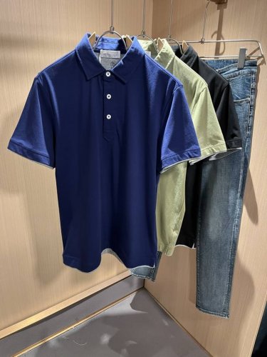 bc-Brunello Cucineli 2025春夏新款男士短袖Polo衫，众多明星都爱穿的时尚百搭单品！胸前Logo超级好看,喜欢经典简约的朋友,一定不能错