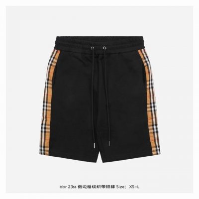Burberry 博柏利23Ss侧边格纹织带短裤 灵感源自八十年代复古，定制面料，官方同款，同缸染面料，手感舒服，时尚又个性，超级百搭好看的一款，男女都非常合适