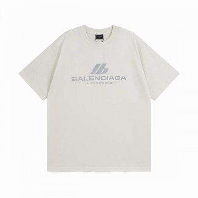 Balenciaga 巴黎世家2025 3M反光字母印花 短袖T恤 本市场No.1的质量 真正天花板品质 全部原版开发 注意细节图 前片印花有反光膜 避免被盗图