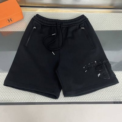 纯原臻品 顶级原版复刻 巴黎世家 Balenciaga 2025Ss新款双B刺绣Logo休闲短裤 原版面料高版本高品质 网红明星同款 定制400克重博鳞大卫衣面