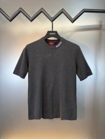 p210 对标专柜★过验版本★Gucci 古驰Ss25春夏新款嵌花针织圆领短袖T恤 定织瑰丽高捻天丝棉绒料 质感十足 舒适贴肤 出自Gucci Lido系列 以