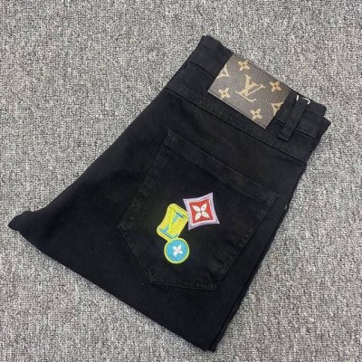 oc-483 Lv 路易威登凹凸立体压花高弹长裤 23Ss驴家最新超柔牛仔长裤 驴家顶级用料超柔高棉水洗牛仔面料每一件水洗费用高达常规工艺三倍之多 触感极致细腻