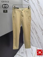 P160 Gucci 2025新款原单高档爆款休闲裤 直筒商务版超级定制款 原版五金 版型超赞，细节做工无可挑剔！款式不挑人，特别高档，好货不等人，看中赶紧下手