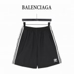 balenciaga & Adidas 联名刺绣三叶草短裤 高密度柔软梭织面料 面料特殊固色处理 进口田岛刺绣 定制Ykk五金 外贸大厂代加工 做工走线完美无瑕