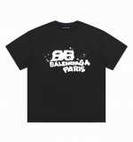 Balenciaga巴黎世家泼墨圆领短袖半袖T恤 面料采用260克纯棉双纱食毛面料 双线二本针压线 久洗不变形 原版定制三标 高端进口印花 随意水洗 情侣可穿
