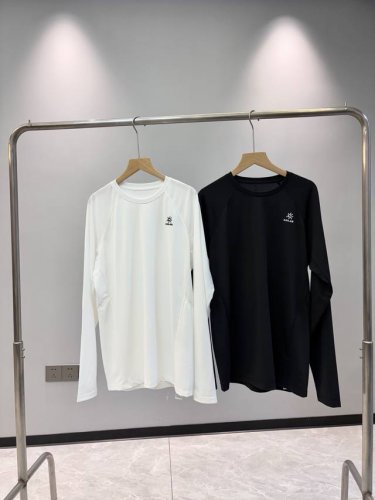 原单户外运动登山攀登吸湿抑菌Kg2517137 凯乐石圆领T恤吸湿透气防汗臭速干衣户外徒步运动上衣打底男长袖 颜色：白色 黑色 尺码：S M L Xl 2×L