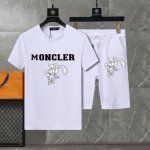 直 品牌 Moncler蒙口 2025新款男士短袖短裤套装！官网同步销售！市面高端版本！手感细腻柔软！让你穿着更加舒适！立体裁剪版型超赞！尺码:M-5Xl 下单