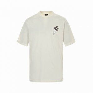 本地自取:170 fendi/芬迪 Ff 3D立体字母短袖 160克丝光爽棉1*1索罗纳230克面料，开模双F浮雕，前幅3D立体浮雕采用进口压花机压制而成，面料