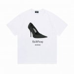 p100（隔天到） balenciaga 巴黎世家 2025新款 官网同步 高跟鞋字母Logo 男女同款 短袖T恤 ·定制280克100％双纱纯棉面料 ·定染3