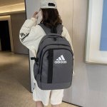 Adidas阿迪达斯 男女同款街头潮流休闲双肩包时尚百搭大容量运动背包电脑包高中大学生书包 尺寸:46×31×23