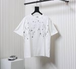 Dior 迪奥 24Ss 牙刷绣字母流星印花短袖 购入原版开发！整衣重工高端牙刷刺绣不起皱！区别于市面通货垃圾版本！面料采用280克重纯棉，定制32支2*2螺纹