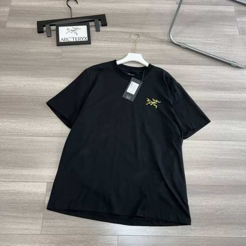 120 高品质Arcteryx / 始祖鸟经典大鸟印花黑白男女同款短袖T恤 原版定制辅料 吊牌 包装袋 贴纸 洗水唛 280克 双纱面料 定织定染螺纹 颜色 :