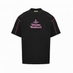 vivienne Westwood 西太后 25Ss Logo图案印花明线短袖 面料采用高克重260G重精梳棉，定制1:1螺纹，面料舒适亲肤无异感， 整件衣服搭