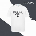 款号Sl170 prada普拉多字母标识Logo刺绣圆领短袖 刺绣 情侣同款 全套包装 三标齐全 区别市场通货 随意对比 纯棉280克高克重32支双纱 不起球