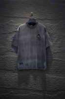 款号:C009 克罗家 专供直播改标款 重磅300克重 百分百棉 水洗做旧炒盐工艺 采用重工贴布刺绣 颜色:水洗黑 水洗粉 尺码:S M L Xl