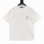 120 louis Vuitton Lv 菲董设计秀场员工服短袖T恤 官网未上架款，秀场限定员工服，32支精疏棉双纱面料，1*1索拉纳罗纹，胶桨印花，面料酵洗，