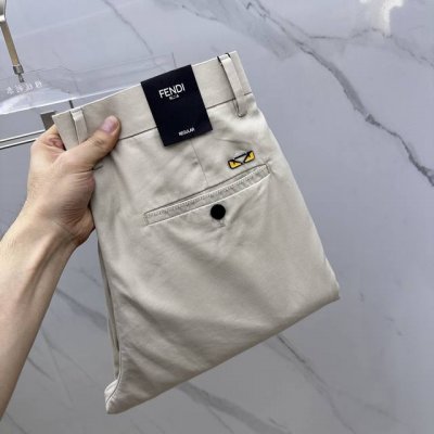 Fendi*芬迪 2025春夏新品休闲裤西裤，官网同步发售，裤身工艺设计，进口客供辅料、面料定制，代工厂p出品免检！每个细节做到极致，原版五金配件，潮范十足、上