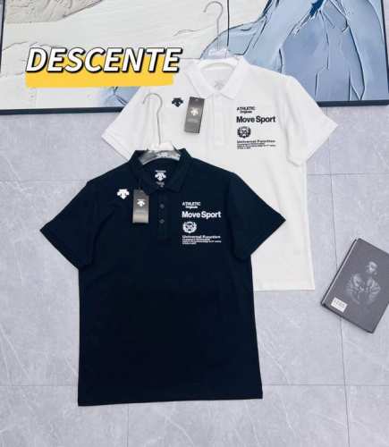 迪桑特 Descente 迪桑特夏季新款Polo短袖T恤衫1023 经典的Polo衫版型简约又不失时尚，胸前精致的3D立体压胶Logo，彰显品质与格调。两色可选