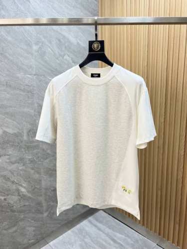 Fendi 芬迪 2025春夏新品 三标齐全 圆领短袖T恤 好货不用过多介绍 看细节 专柜码数：M-Xxxl 175 140建议L